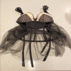 Black corset lingerie